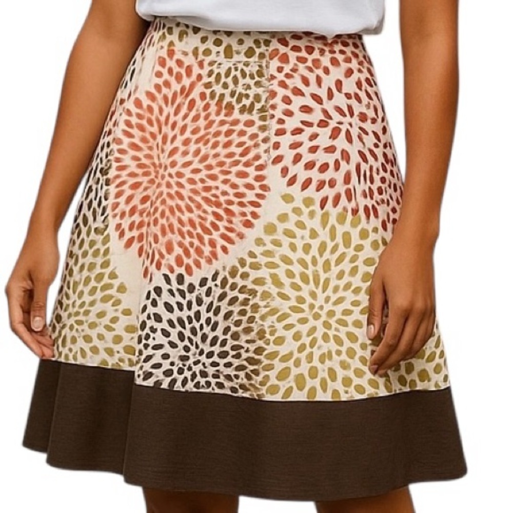 Banana Republic Short 84% Silk Skirt Multi Colors   Sz    4